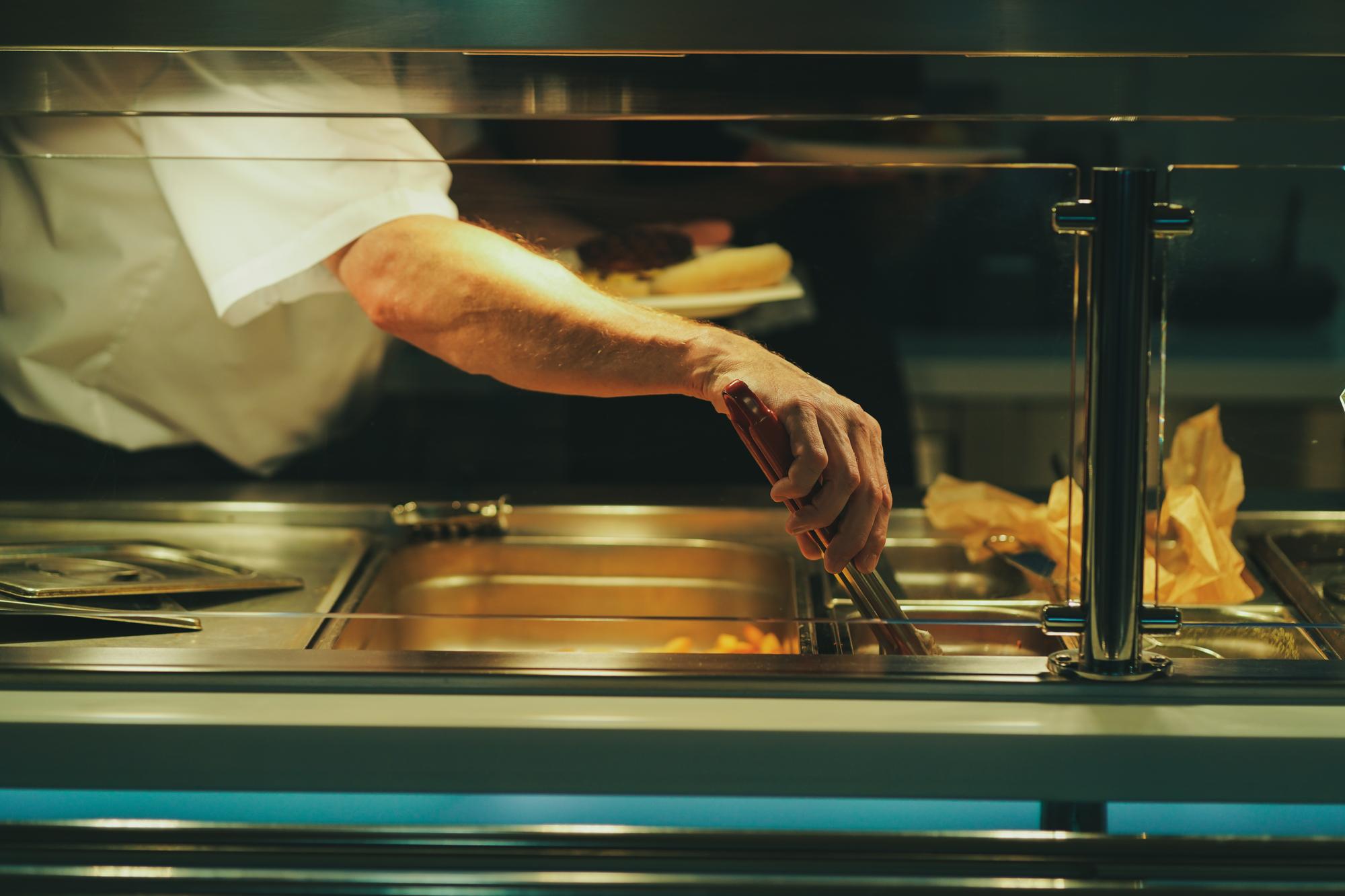 Chef calibrating precision cooker